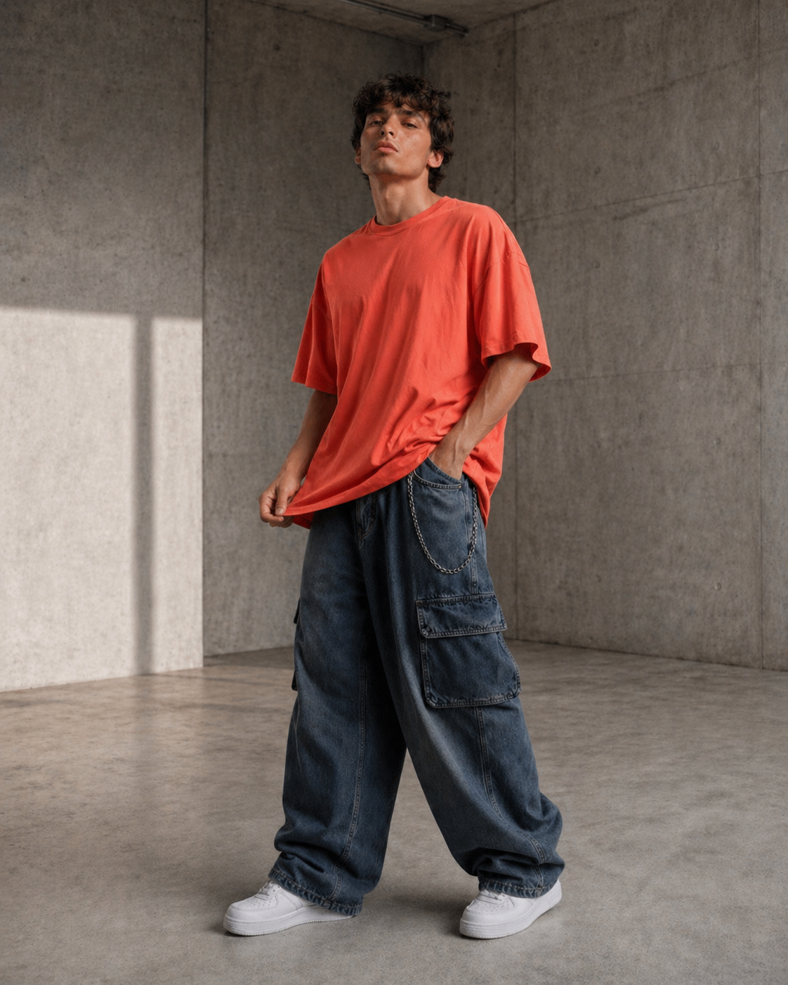 Orange Oversize T-shirt — görsel 1