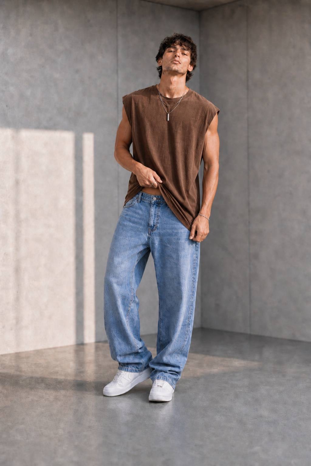 Kahve 30/2 Oversize Atlet — görsel 1
